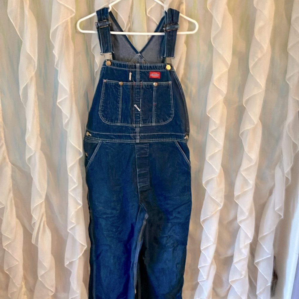 Vintage Unisex DICKIES Denim Overalls 34 x 30